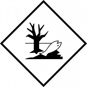 Étiquette danger polluant marin 250 x 250mm
